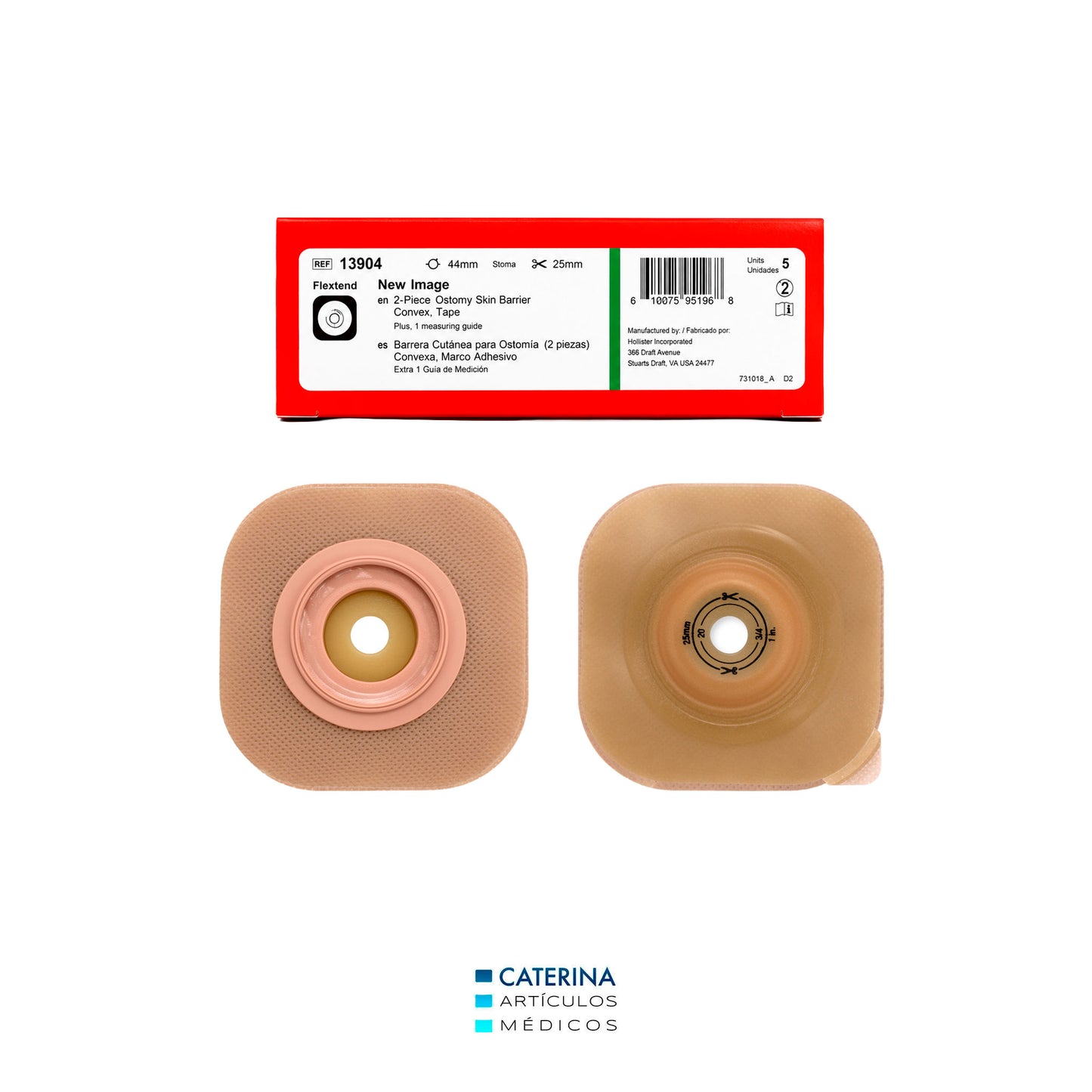 Placa Convexa Microporosa New Imagen 44 mmm 25 mm REF 13904 Hollister