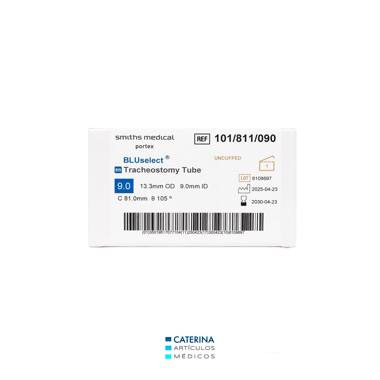Kit de Cánula de Traqueostomía sin Balón 811 - Portex