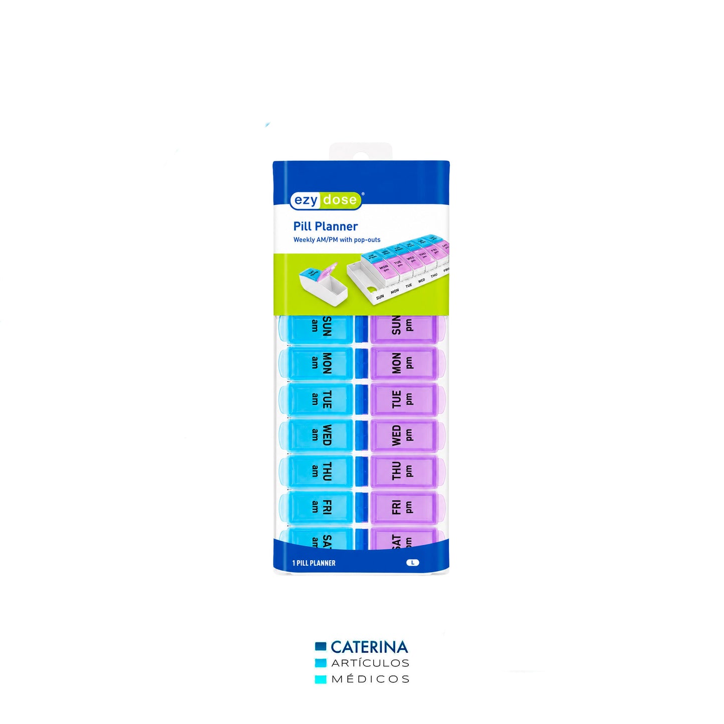 Pastillero semanal am/pm - 14 compartimentos