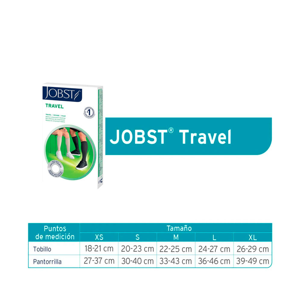 Calcetín de Compresión Rodilla Unisex 15-20 mmHg JOBST TRAVEL - Color Azul
