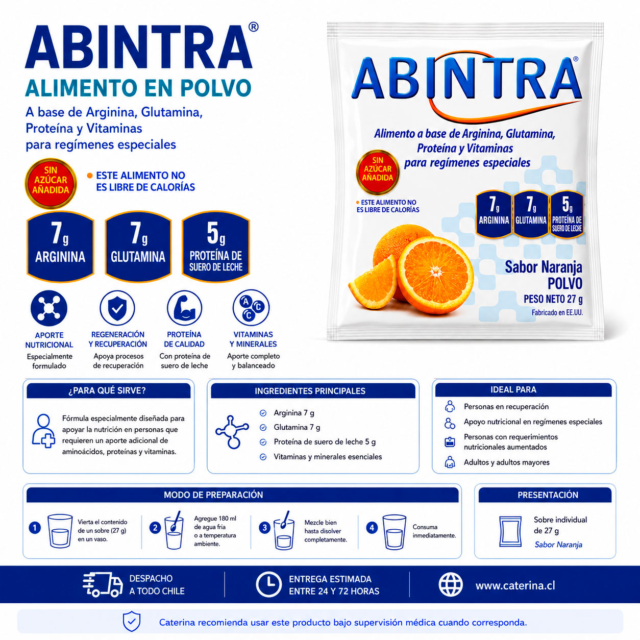 Abintra 27g Reparación de Tejido y Cicatrización Rápida