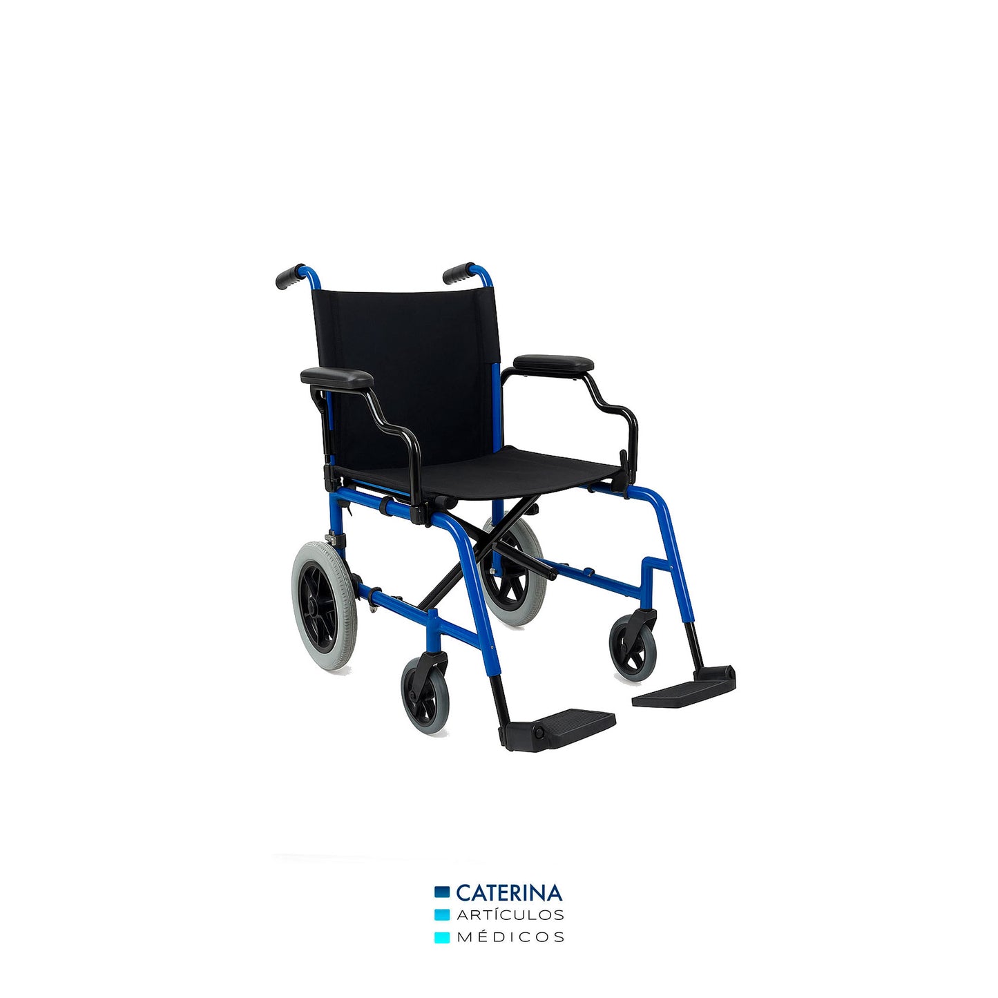 Arriendo de Silla de Rueda Geriátrica azul PISA
