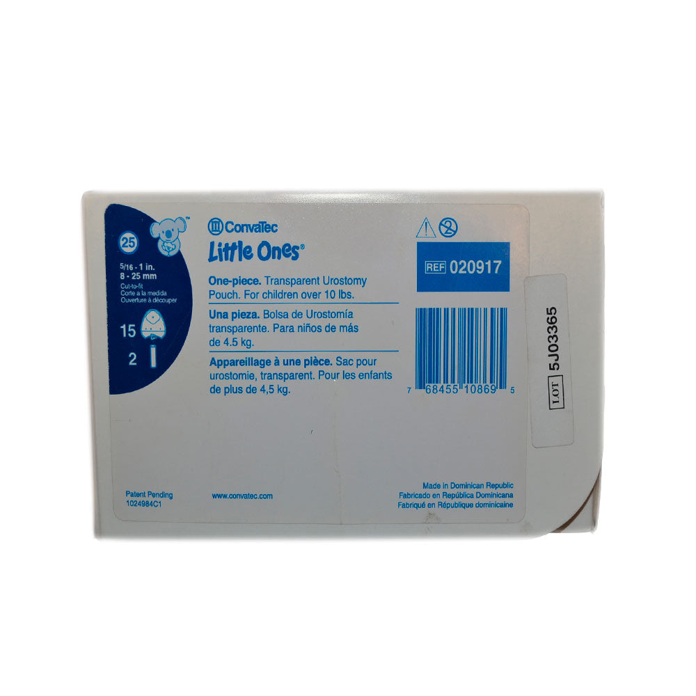 Bolsa de Urostomía Pediátrica Una Pieza 8-25 mm (Ref. 20917) - Convatec