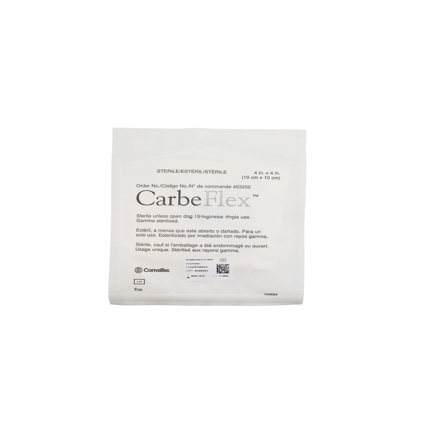 CarboFlex 10x10cm Control de Olor para Heridas - Convatec