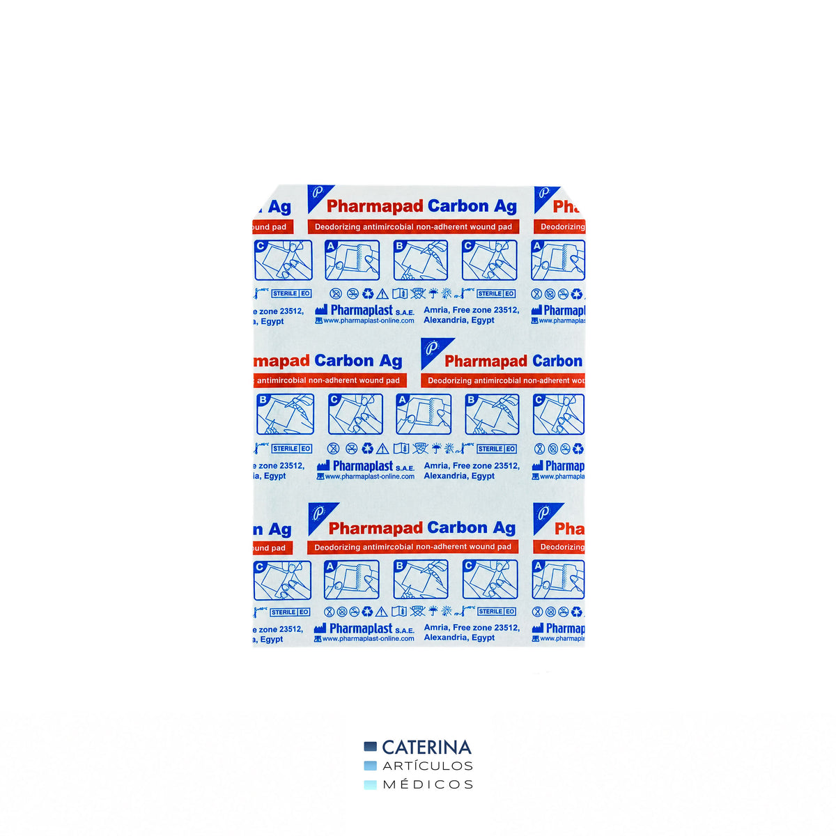 Aposito carbon AG 7.5X10 - PHARMAPLAST