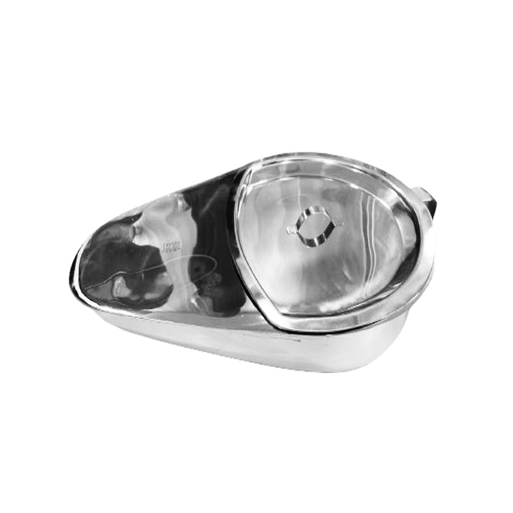 Chata de Acero Inoxidable con Tapa (Tipo Zapato)