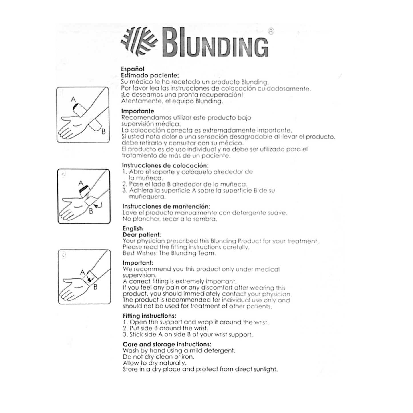 Muñequera Talla Única HM 120 - Blunding