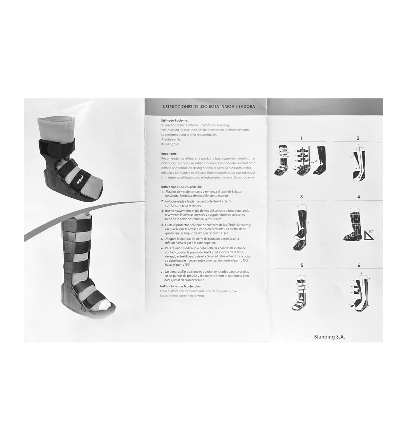 Bota Ortopédica Larga Premium MI 150L - Blunding