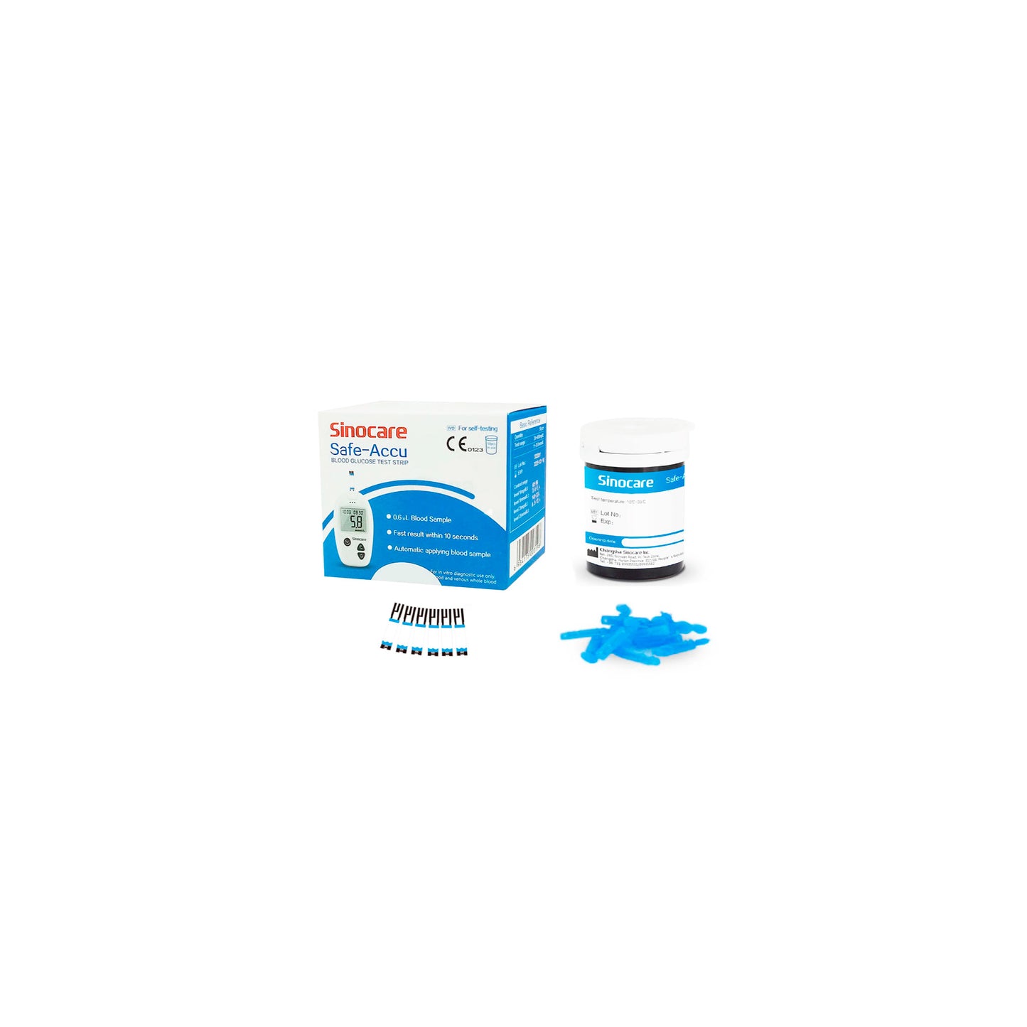 Cintas y Lancetas Glicemia - Sinocare