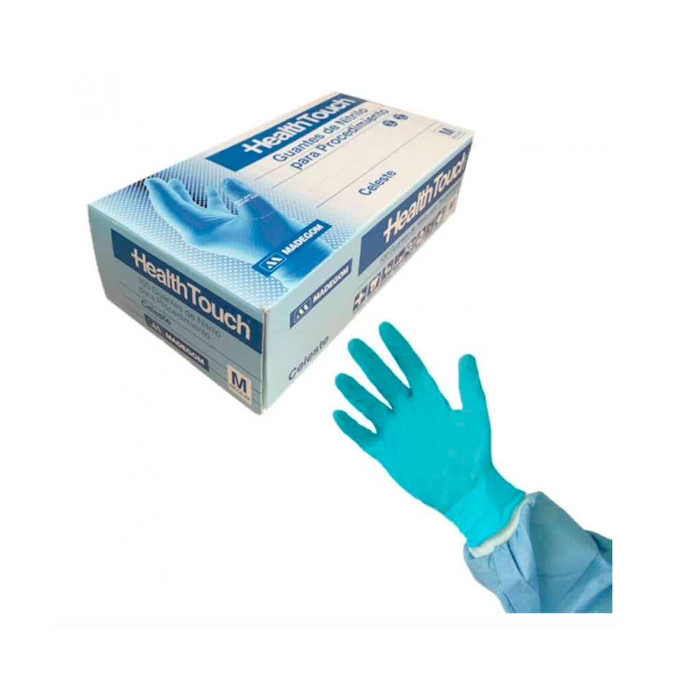 Guante Nitrilo Azul ambidiestras 100u.