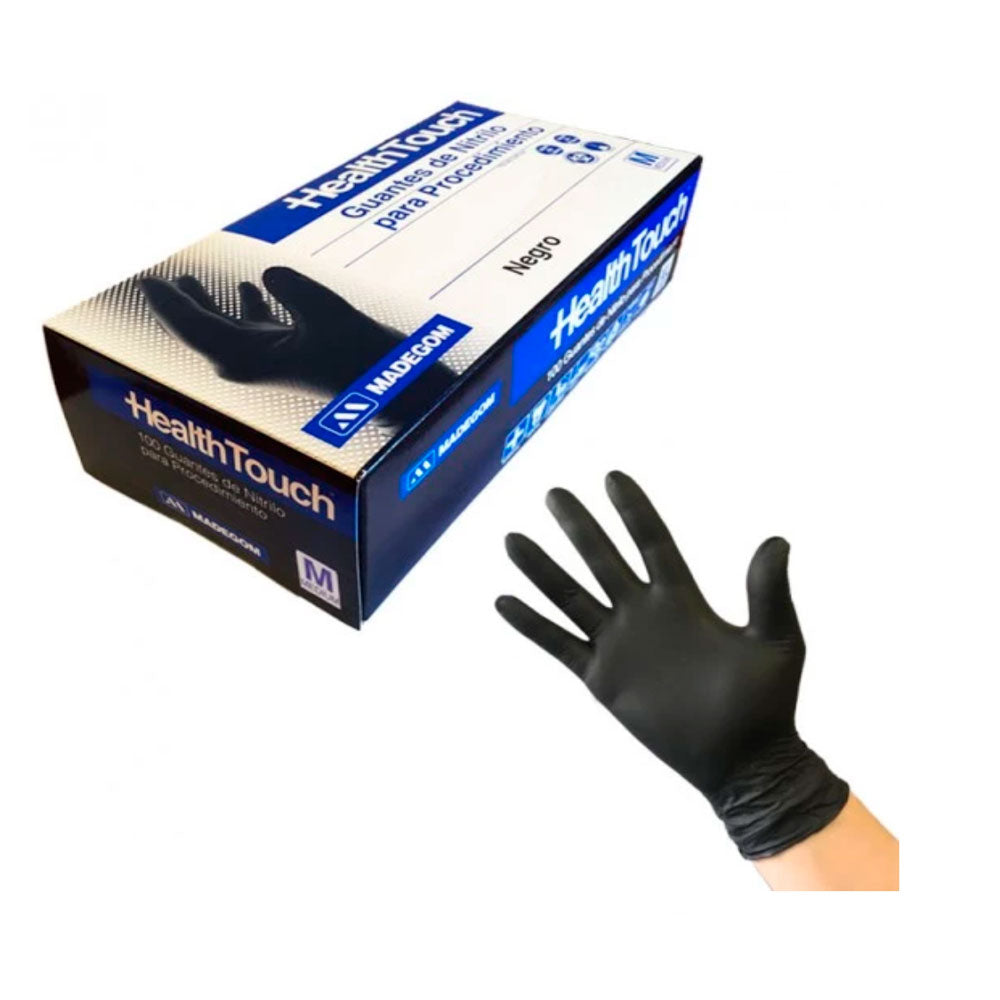 Guante Nitrilo Azul ambidiestras 100u.