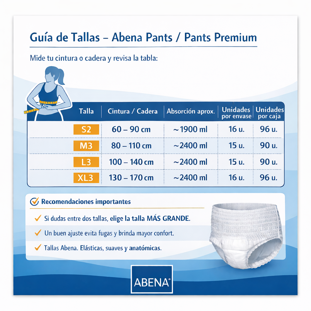 Calzón Pañal Pants Premium talla L - Abena