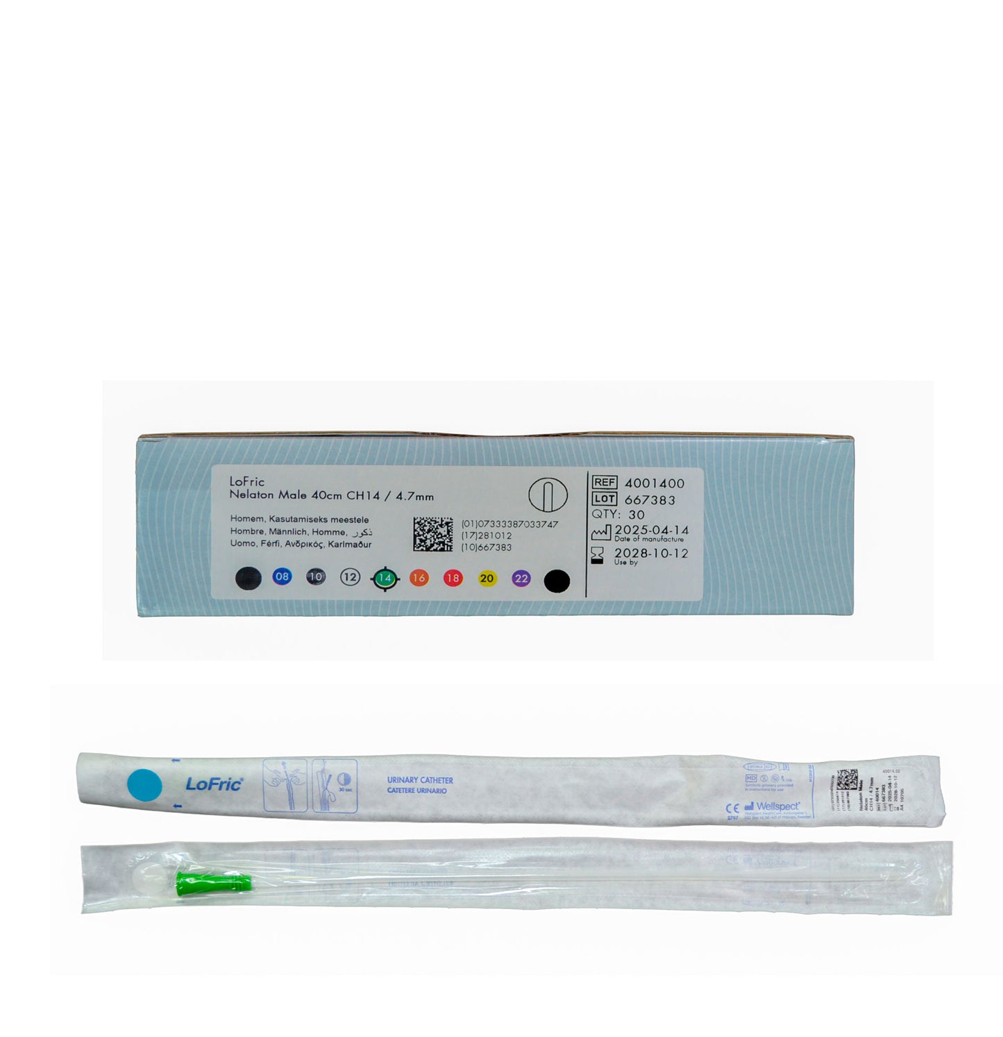 Sonda Nelaton Auto lubricada 30unds - LoFric