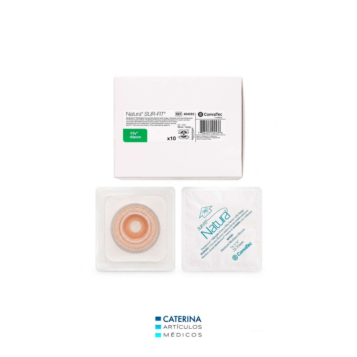 Placa convexa moldeable 45 mm 22 REF 404593 Natura - Convatec