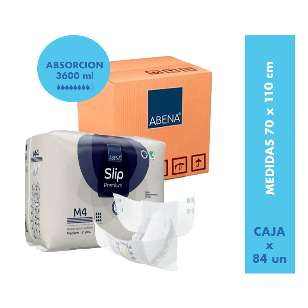 Pañal Slip Premium (Caja) Talla M4 - ABENA