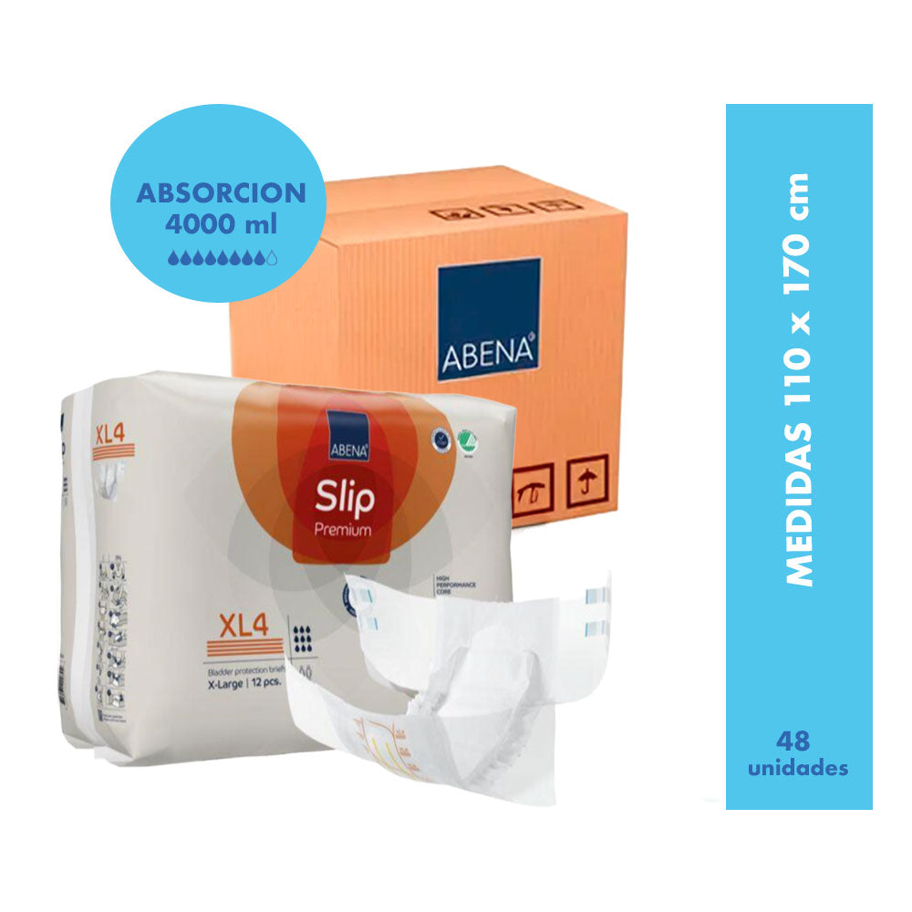 Pañal Slip Premium (Caja) Talla XL4 - ABENA