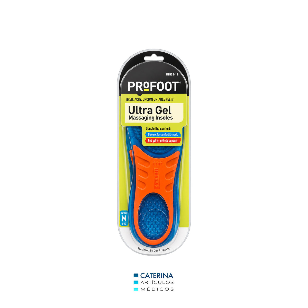 Plantilla gel recortable hombre