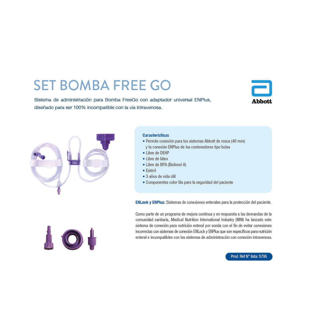 Bajada Alimentación para Bomba Alimentación Freego - Abbott