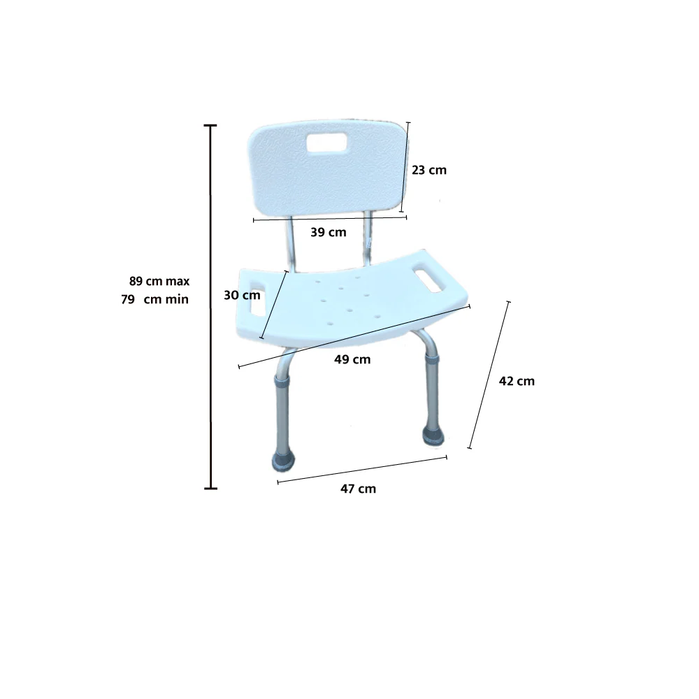 Silla Ducha con Respaldo