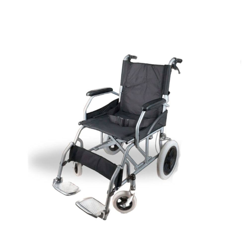 Silla de Ruedas Geriátrica Cromada