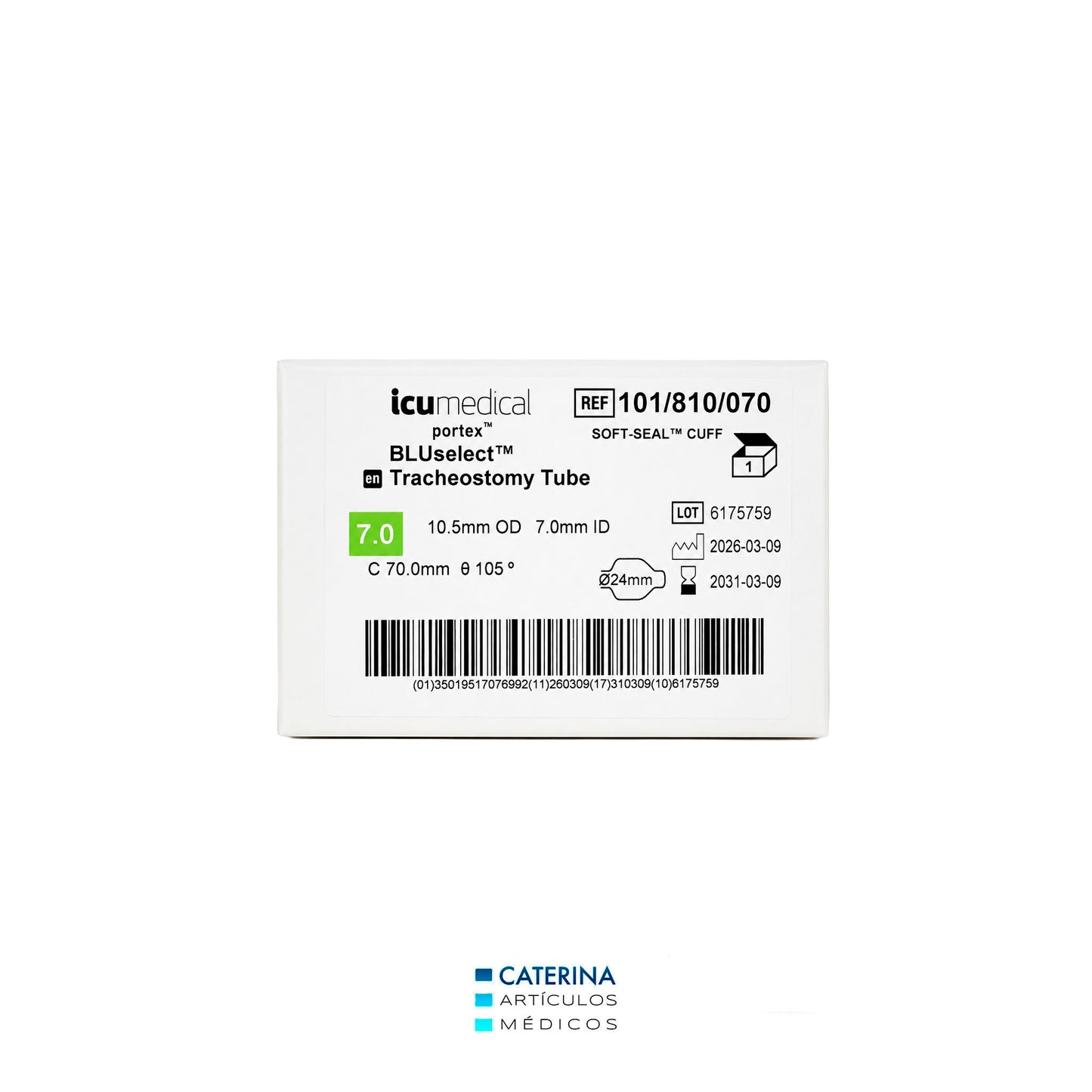 Kit de Cánula de Traqueostomía con Balón 810 - Portex