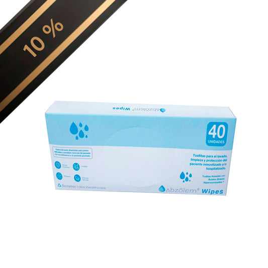 Toallas Húmedas con Abzolem Wiper 20x30 cm (40 unds)