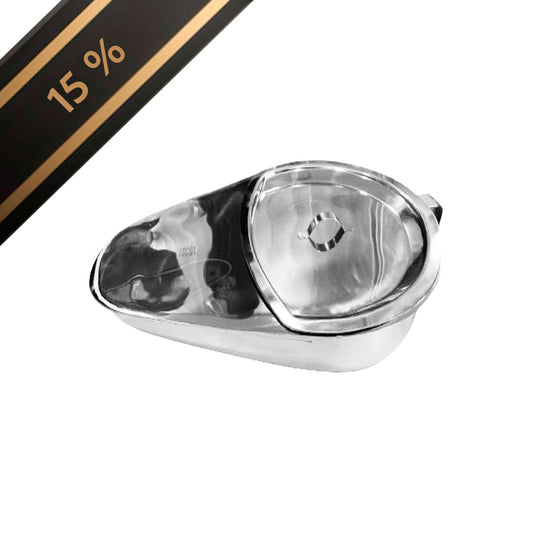 Chata de Acero Inoxidable con Tapa (Tipo Zapato)