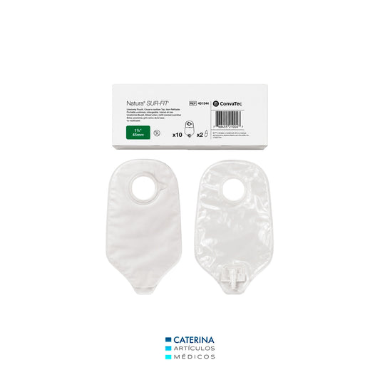 Bolsa Urostomía Dos Piezas transparente  45mm Natura  REF 401544 - Convatec