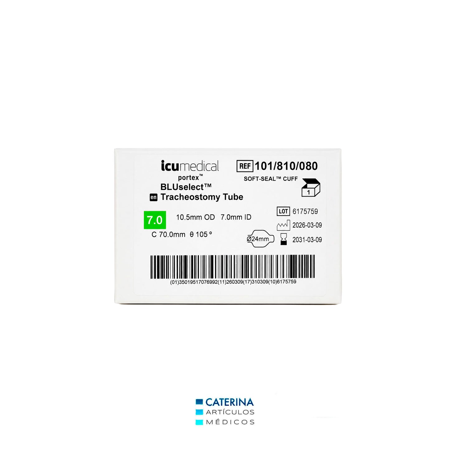 Kit de Cánula de Traqueostomía con Balón 810 - Portex