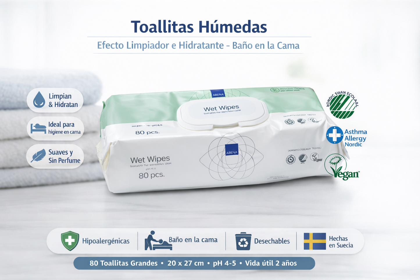 Toallas Húmedas Adulto - Abena