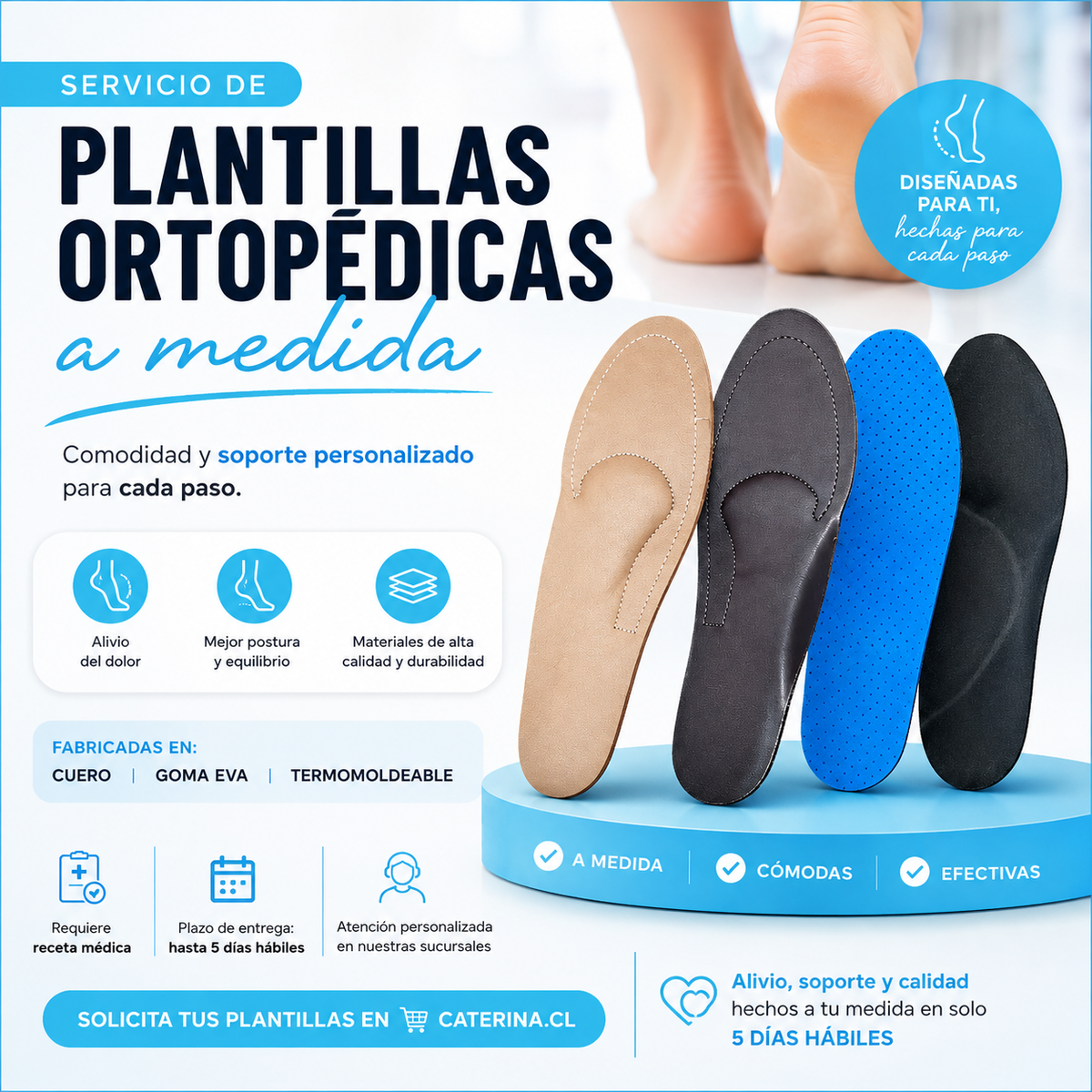 Servicio de Plantillas Ortopédicas a Medida