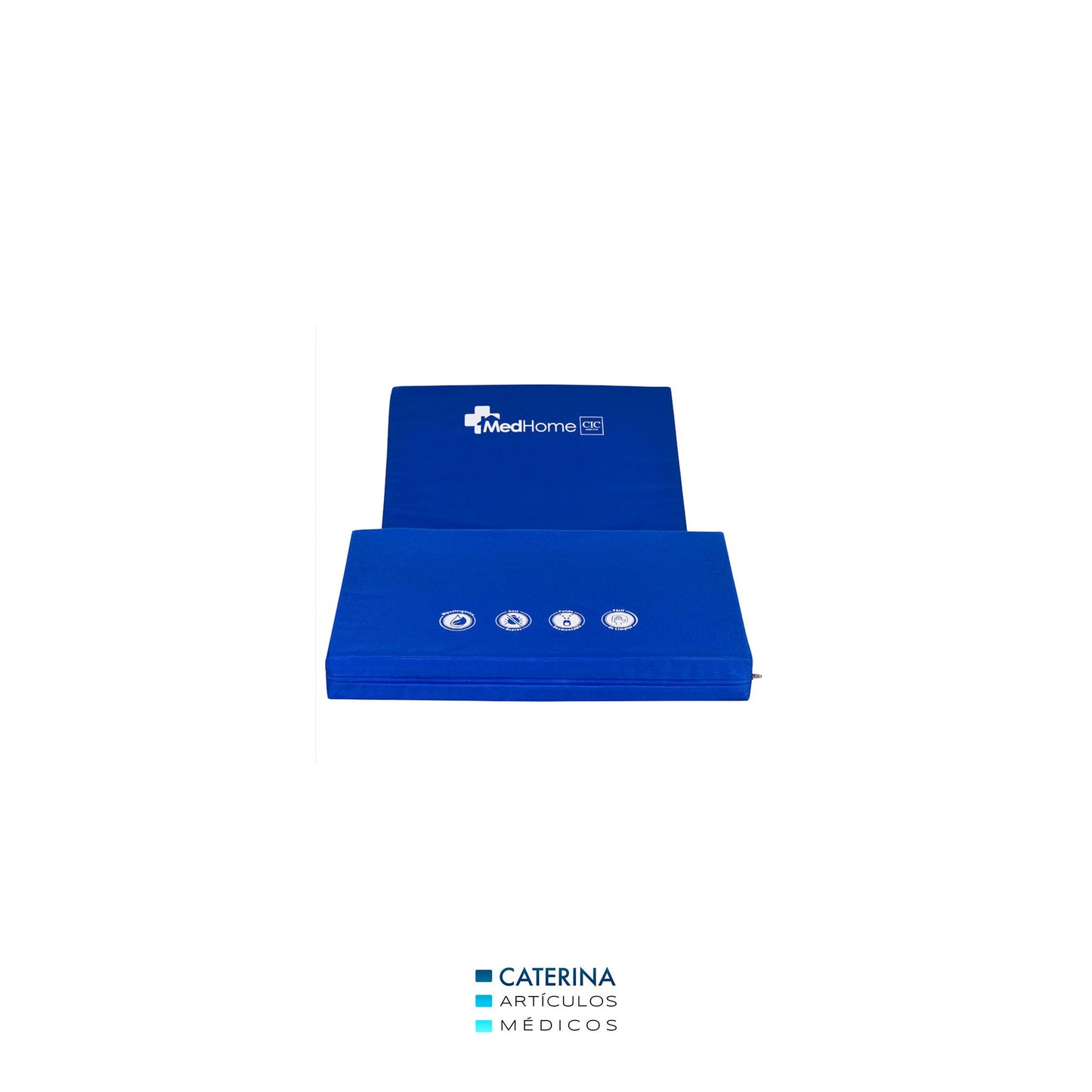 OFERTA Colchón azul 3 pliegues con detalle