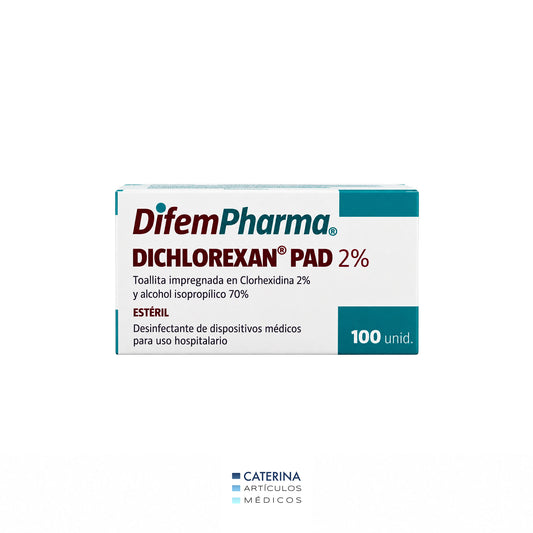 Toallitas Diclorhexan PAD 2% 100unds – DifemPharma