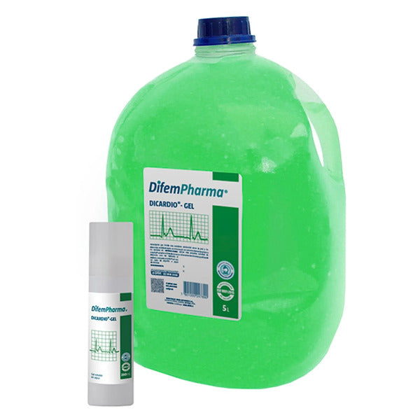 Dicardio Gel Conductor Verde 4 Litros + Dispensador 250ml - DifemPharma