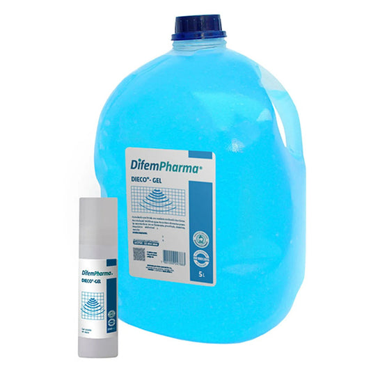 Dieco Gel Conductor Celeste 4 Litros + Dispensador 250ml - DifemPharma