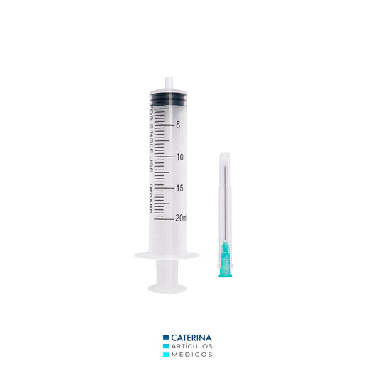 Jeringa 20ml con aguja 21Gx1½″ luer slip
