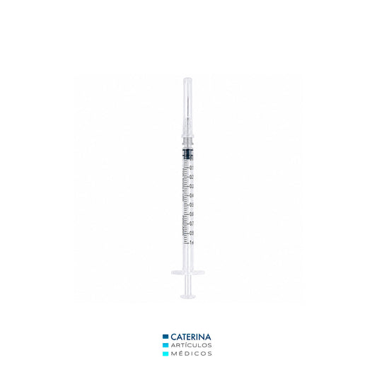 Jeringa  de tuberculina 1 ml con aguja 27G x ½″
