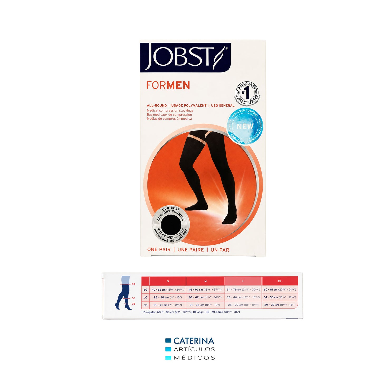 Medias muslo de Compresión - hombre - 15/20  mmHg – JOBST