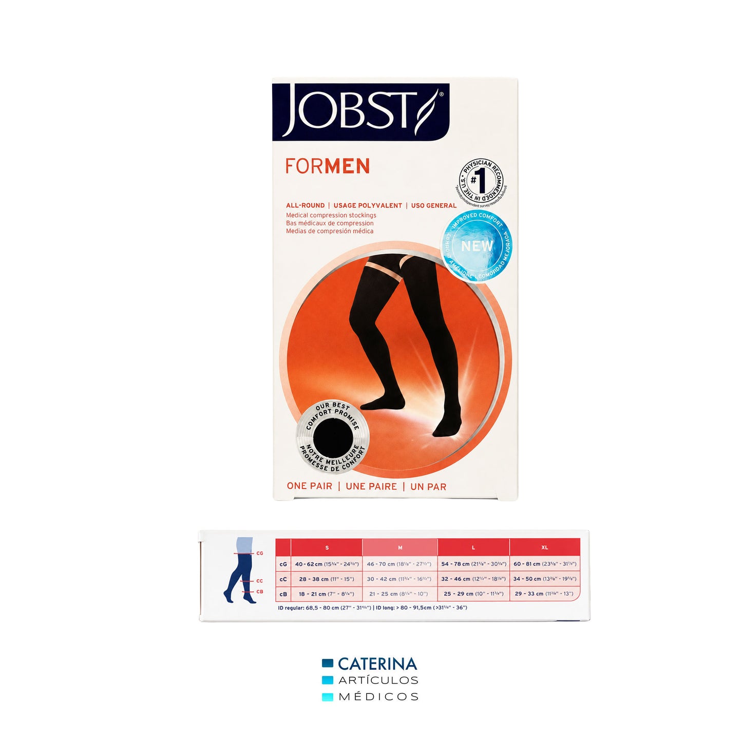 Medias muslo de Compresión - hombre - 15/20  mmHg – JOBST