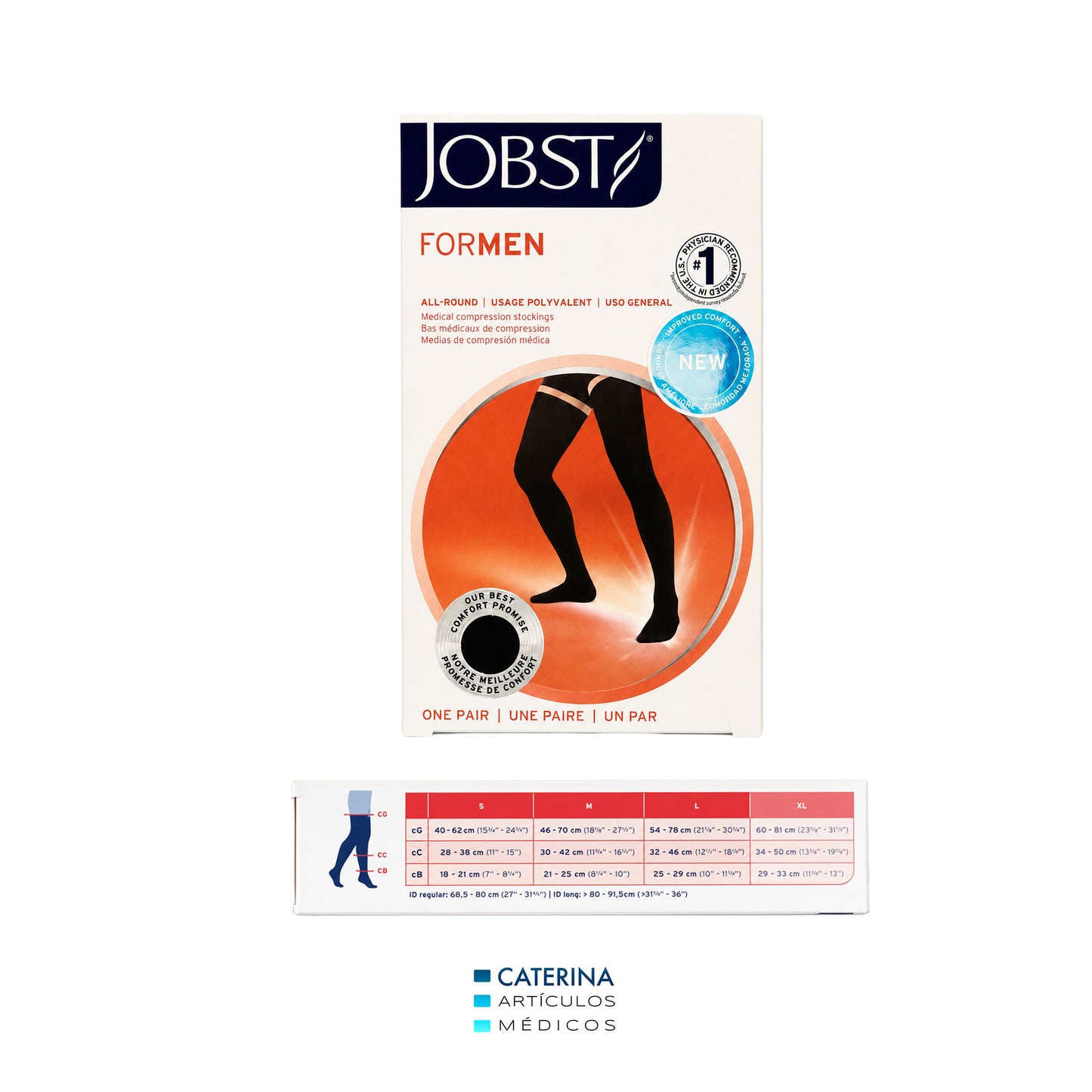 Medias muslo de Compresión - hombre - 20/30  mmHg – JOBST