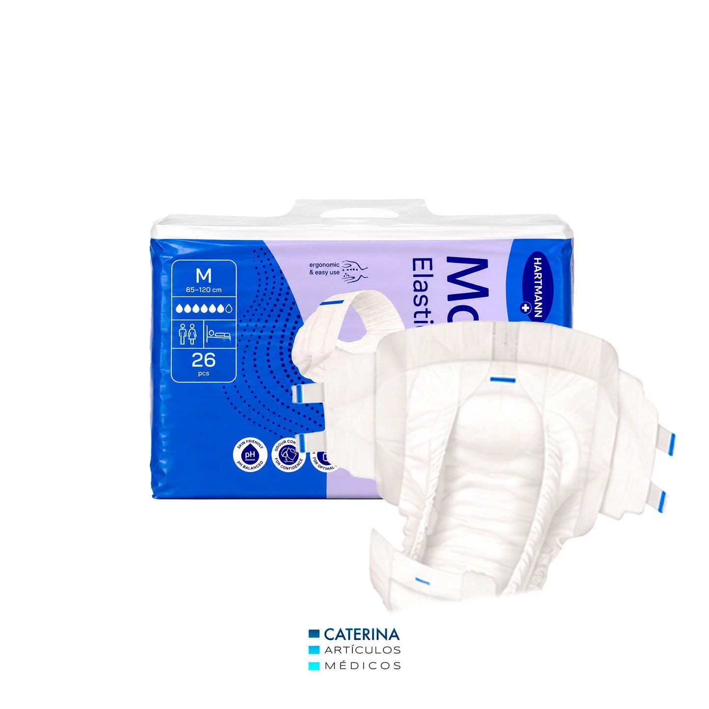 Pañal Adulto Molicare M T2 ( cintura 85 a 120 cm. ) 26 unds