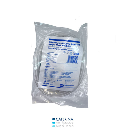 Mascarilla Oxigeno con Alargador Adulto (Ref 63-409) - GHC