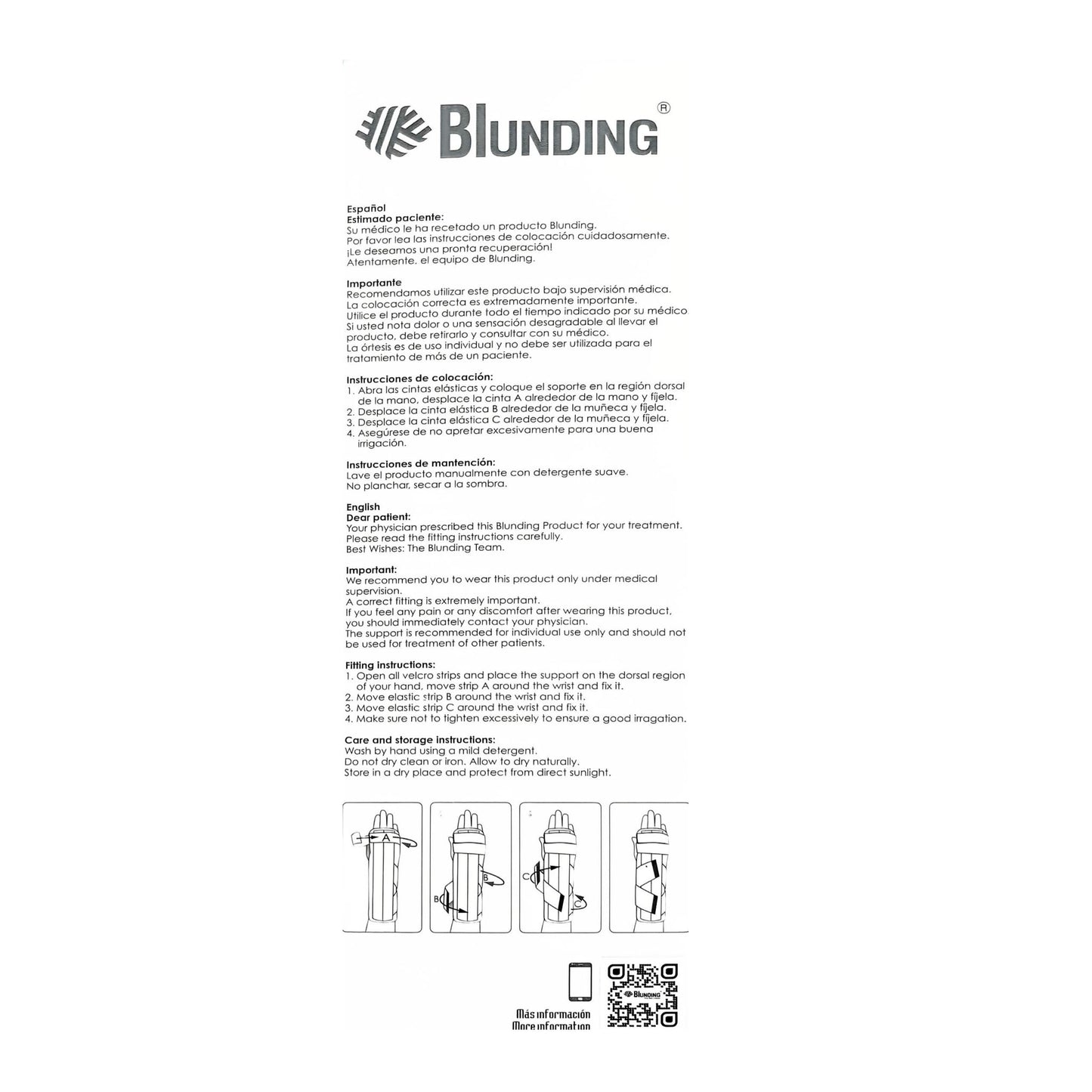 Ortesis para Túnel Carpiano Ambidiestro HM 0114 – Blunding