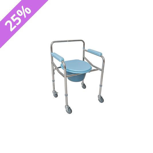 Silla WC Plegable con Ruedas