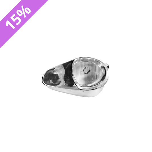 Chata de Acero Inoxidable con Tapa (Tipo Zapato)