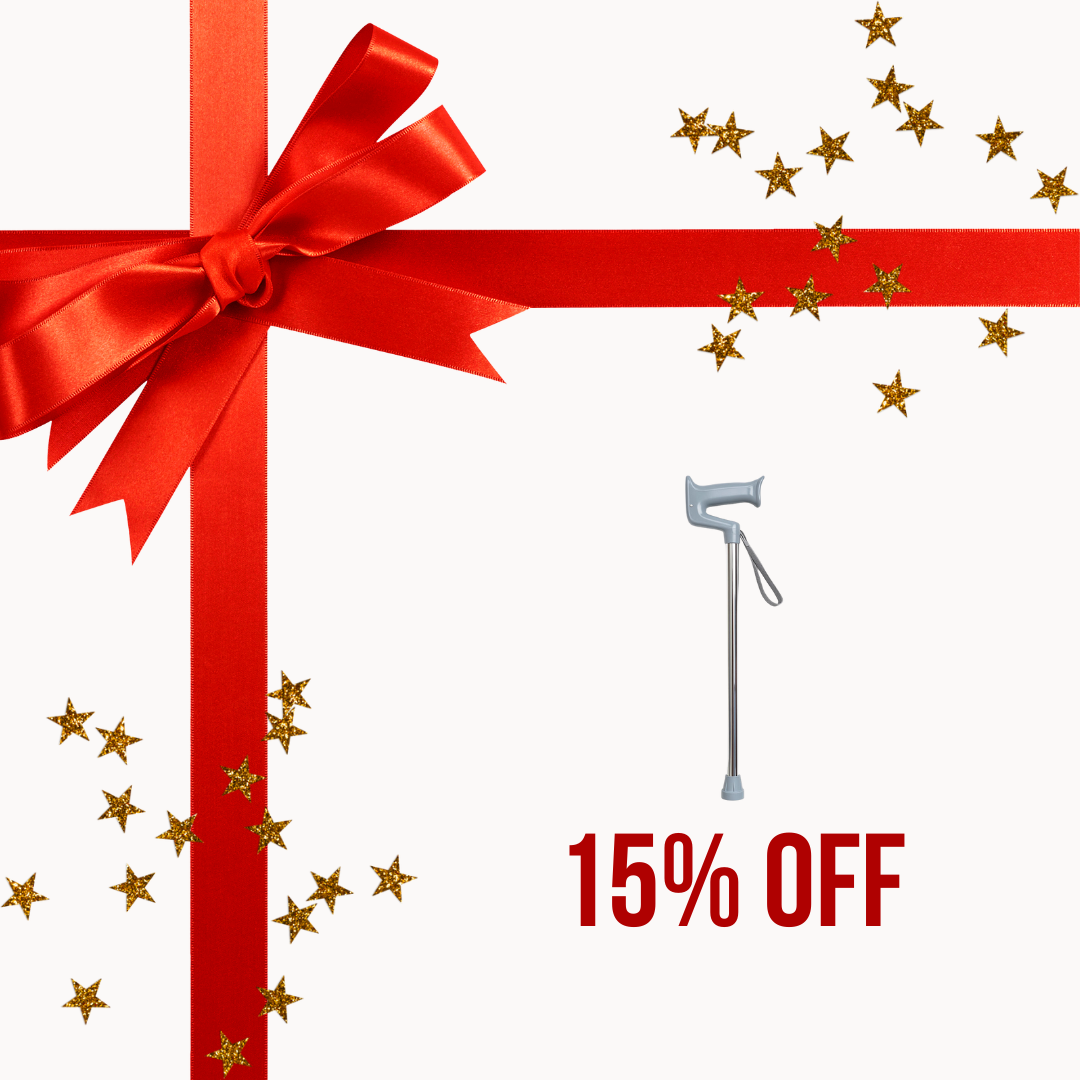 Bastón Regulable Mango Tipo Serrucho