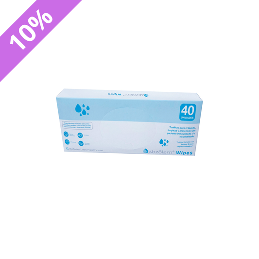 Toallas Húmedas con Abzolem Wiper 20x30 cm (40 unds)