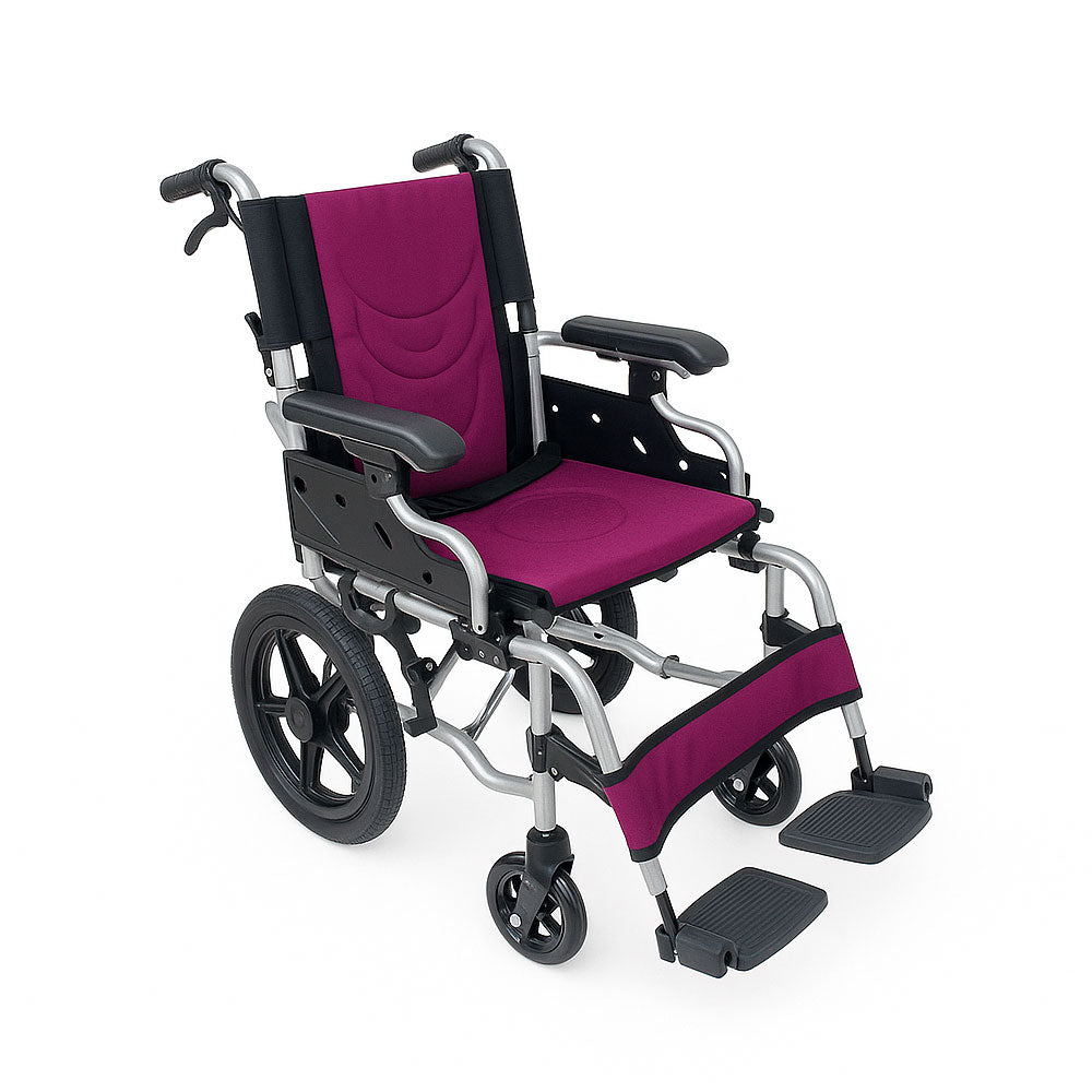 Silla de Ruedas Geriátrica de Aluminio