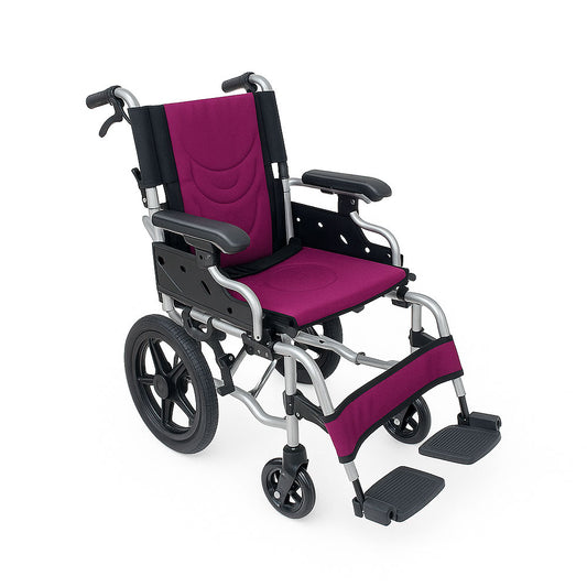 Silla de Ruedas Geriátrica de Aluminio