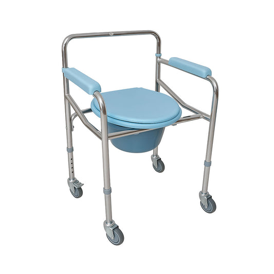 Silla WC Plegable con Ruedas
